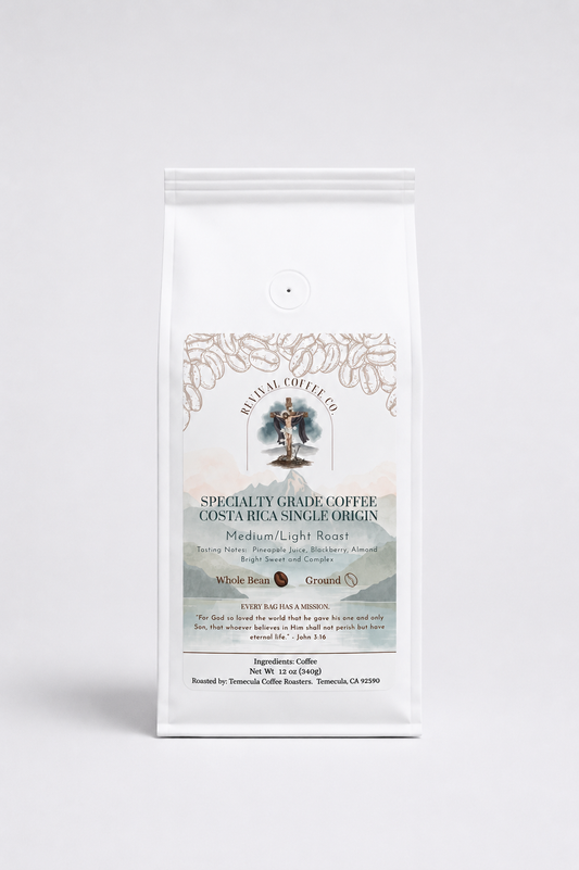 Costa Rica Single Origin - Medium/Light Roast